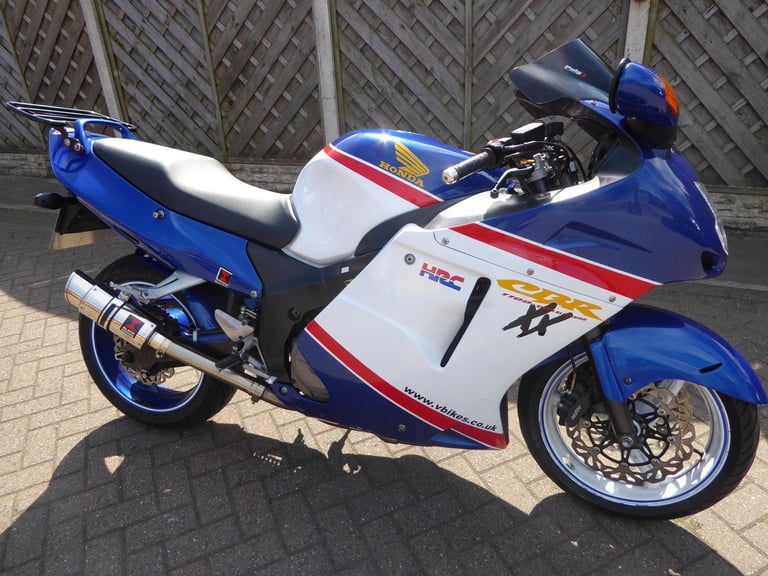 HONDA CBR 1100 BLACKBIRD T REG HRC COLOURS BRAIDED LINES STAINLESS EXHUAST