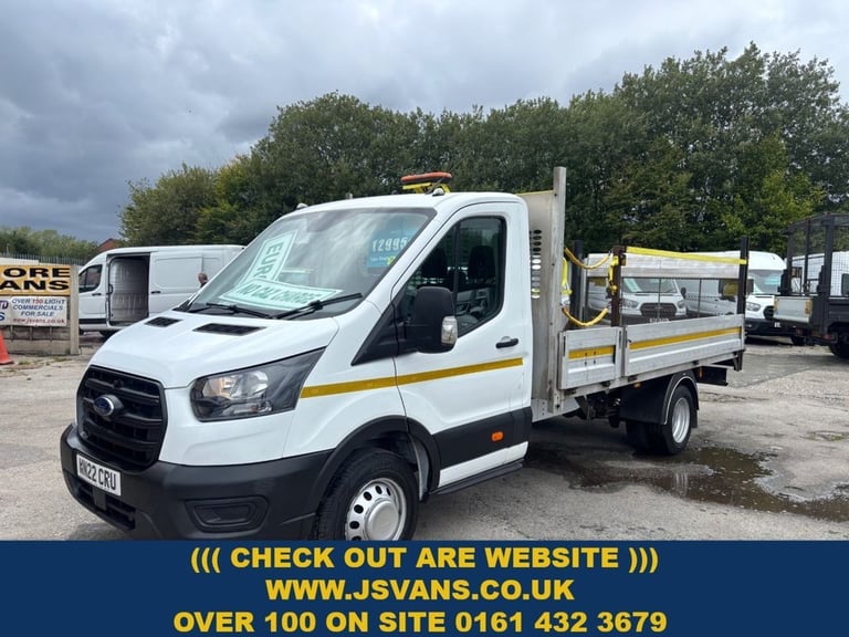 2022 22 FORD TRANSIT 2.0 350 DROP SIDE PICK UP LEADER CHASSIS CAB  RWD L4 EURO 6