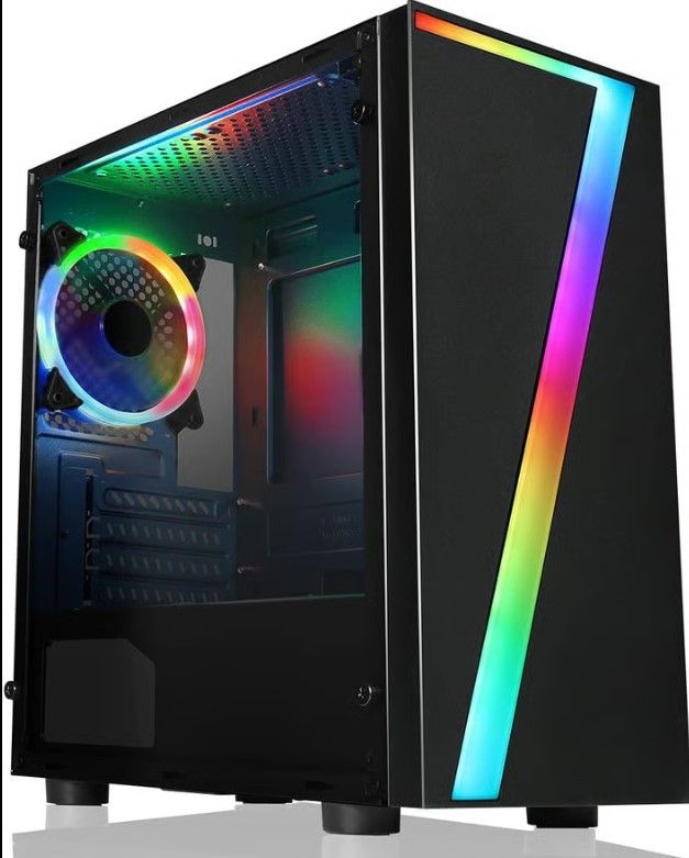 Free delivery. Gaming PC with monitor, keyboard and mouse, full setup, original Windows 11