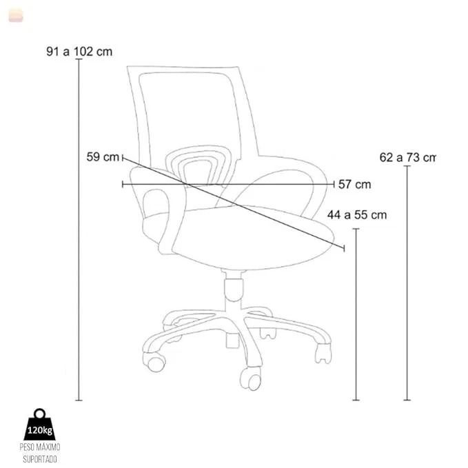 Ergonomic Office Desk Chair – Adjustable Mesh Swivel Seat