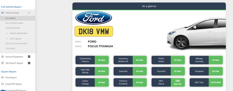 Ford FOCUS Titanium 5 door, Hatchback, 2018, BRAND NEW ENGINE. 12 months mot
