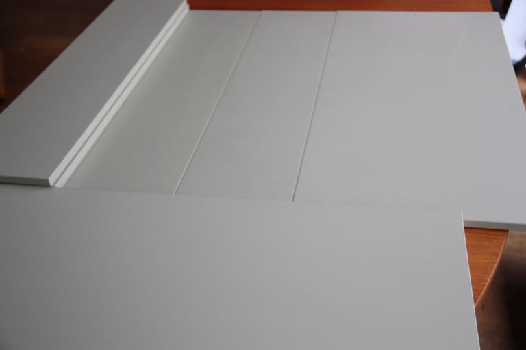 image for IKEA Set of 8 Havstorp Kitchen Beige Drawer Fronts - x5 80x20 and x3 80x40