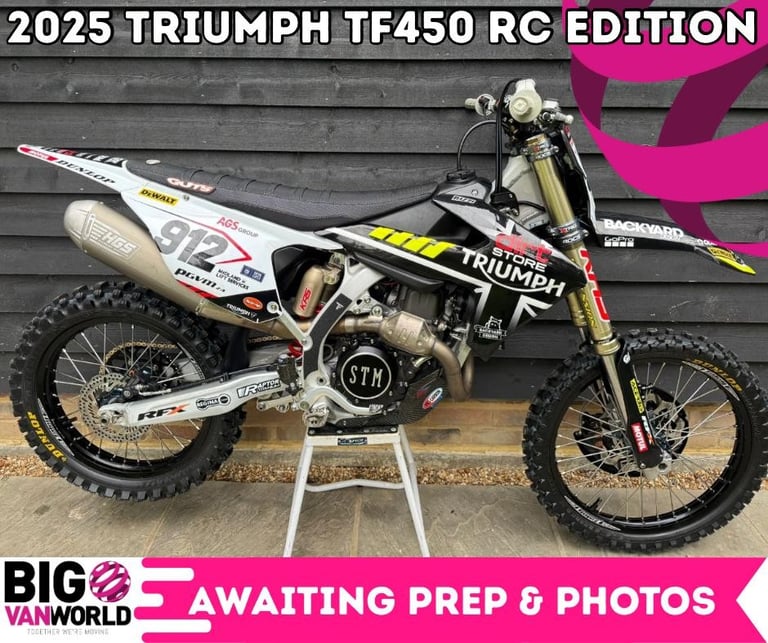 Triumph TF450 RC 2025 - INC VAT- FULLY PREPPED RACE BIKE // NEVER BEEN ON TRACK 