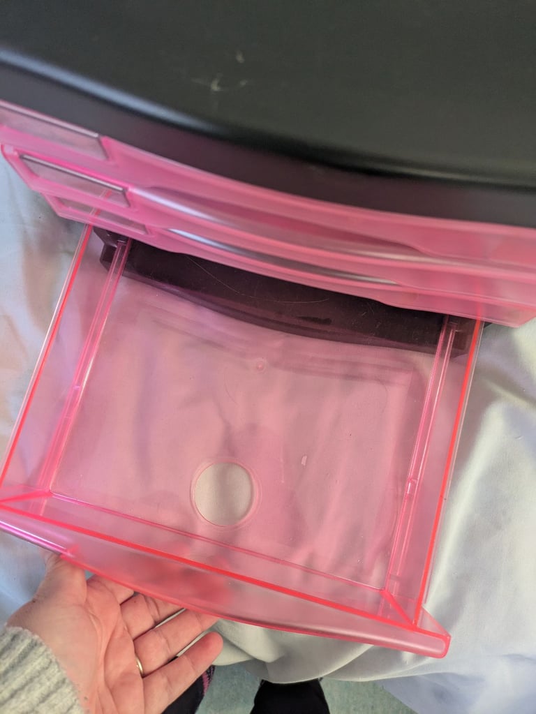 image for Metro pink and black A4 desk organiser drawers filing craft 