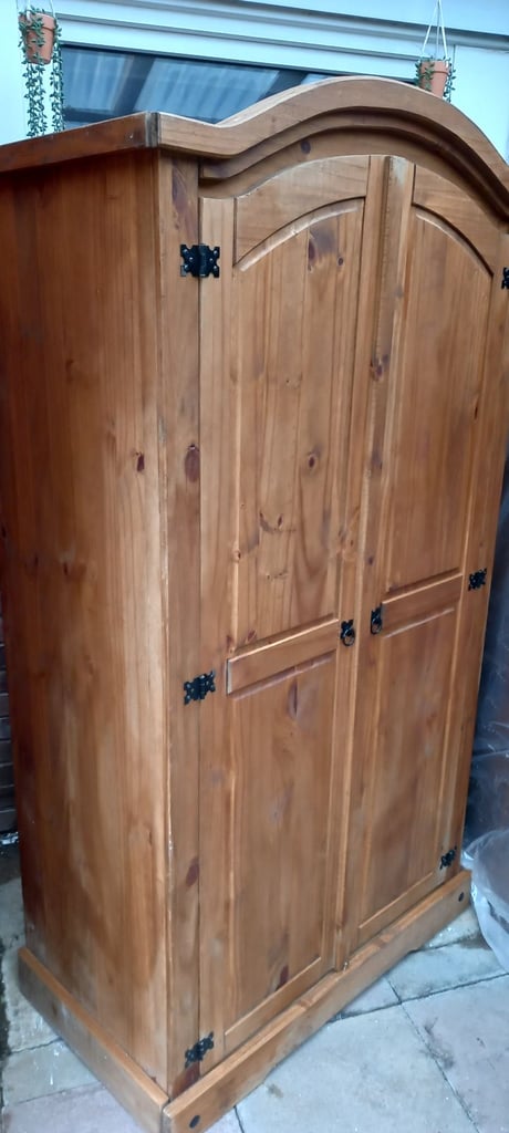 Large Mexican Pine Wardrobe (FREE Delivery Locally)