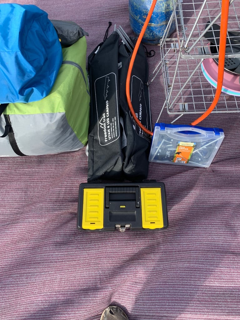 Eurohike 8 person air tent & equipment 