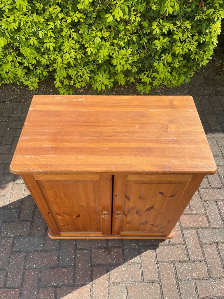 FREE DELIVERY Solid Wood cabinet with 2 doors , in good condition