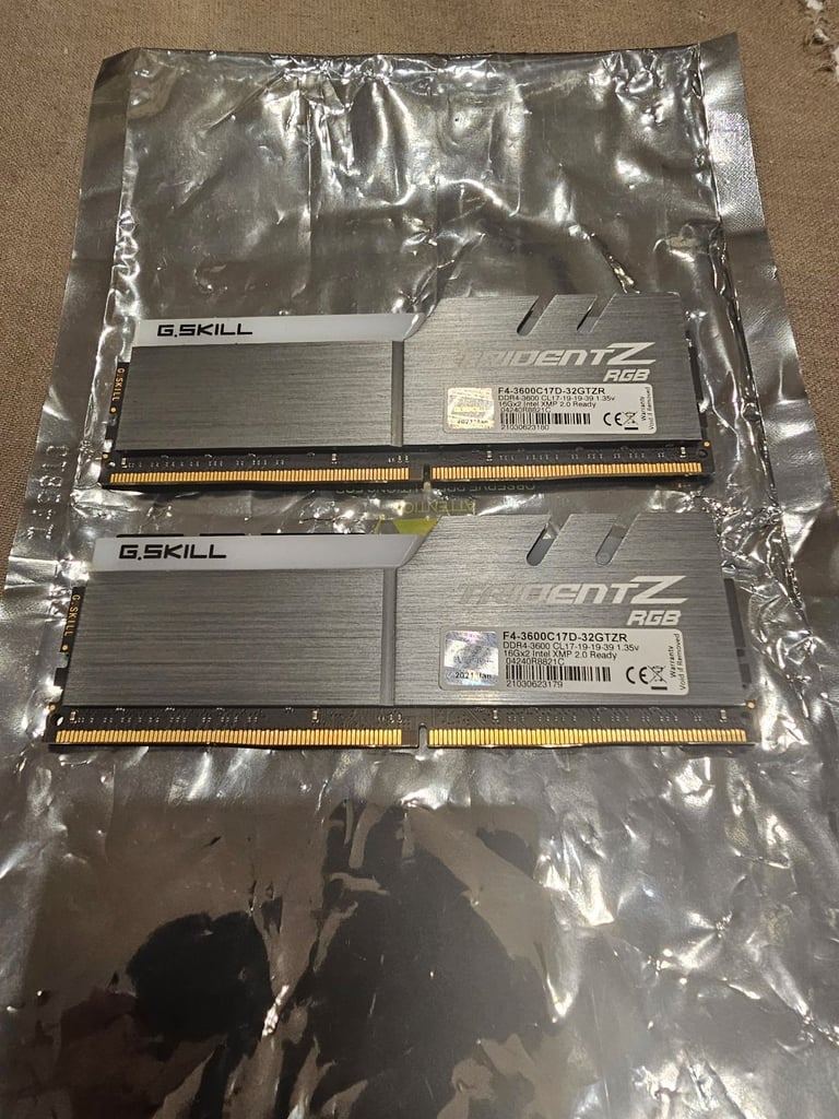 G.Skill Trident Z RGB 32GB (2x16GB) DDR4 3600 C17 Dual Channel