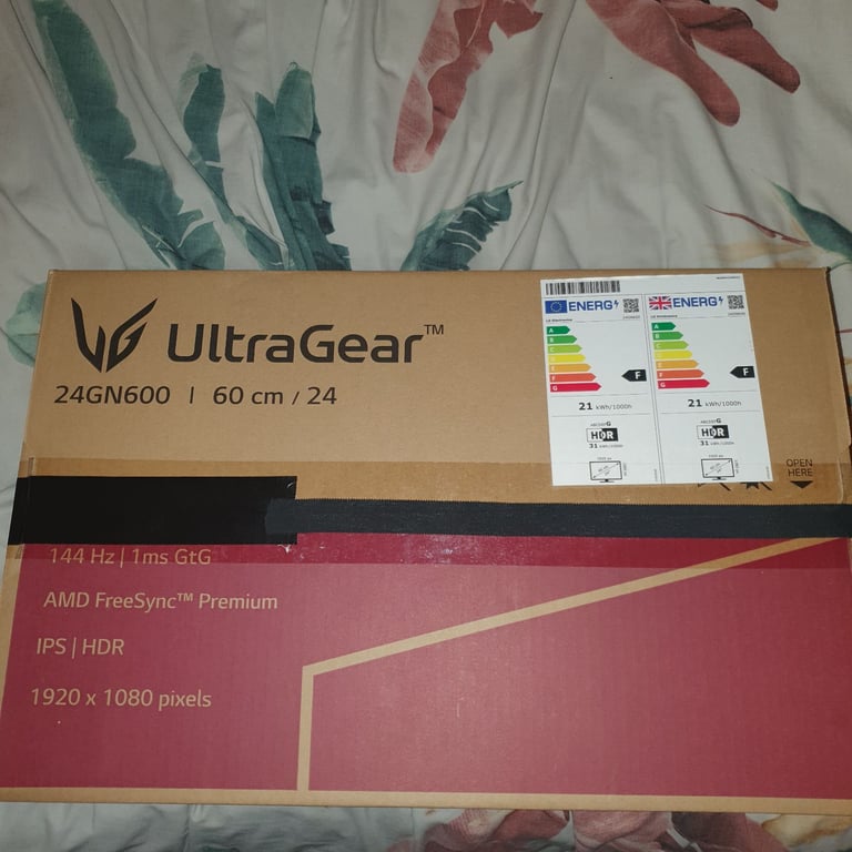 LG ultragear 24GN600 gaming monitor - 24 inch - 1080p - 144hz - ips panel