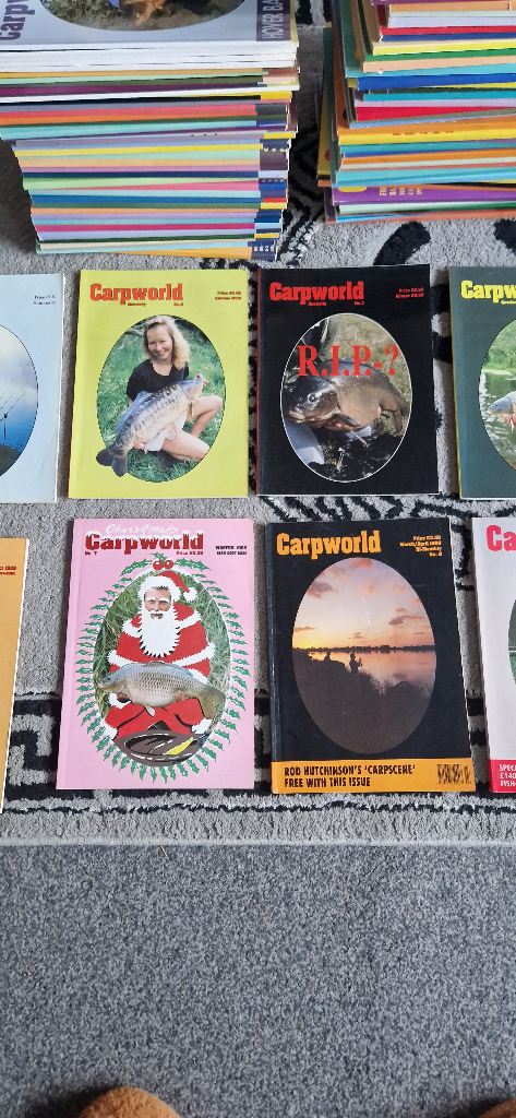 Carp fishings magazines.  Carpworld 1988
