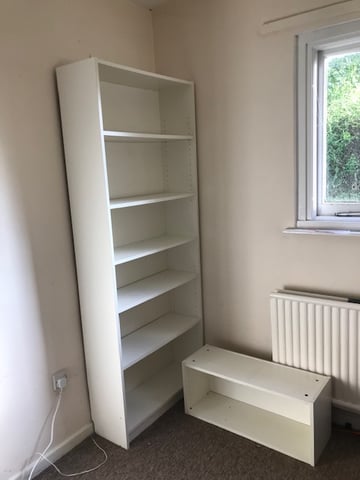 Ikea Billy Bookcase VGC White with Height Extension Extra Shelf - Adjustable  Height Shelves | in Barnet, London | Gumtree