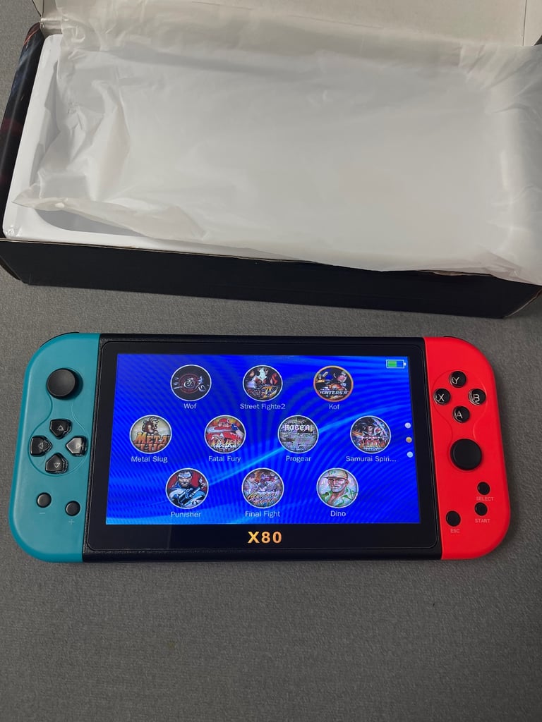 X80 Handheld Retro Game Console Video Gaming Machine Kids Gift 7" TFT Screen