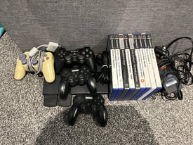 playstation 2 with games