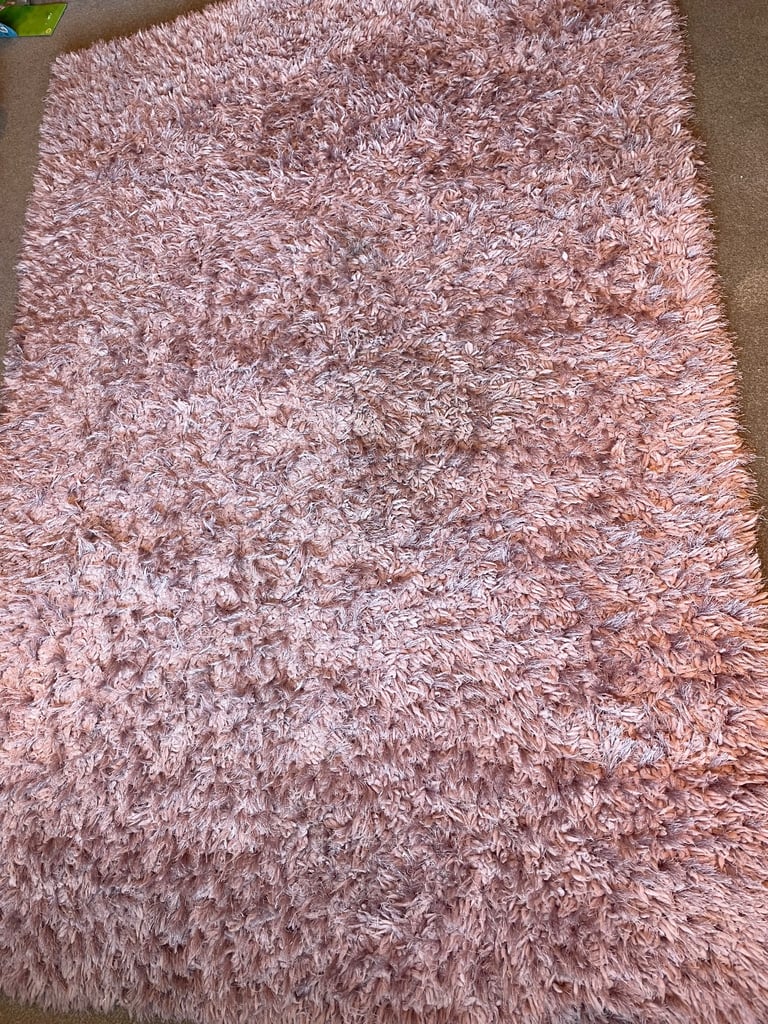 image for Dunelm rug, blush pink, 160 x 230cm