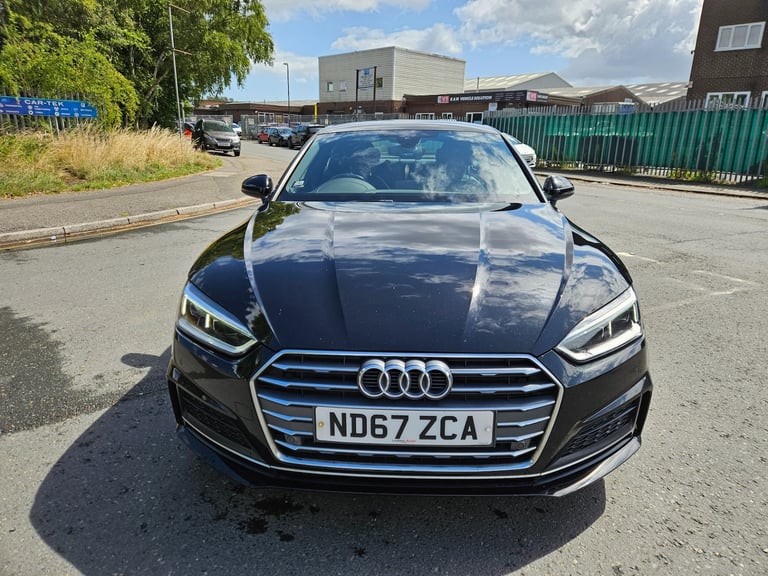 2018 AUDI A5 2.0 TDI Ultra S Line 5dr S Tronic Black Damaged Salvage CAT N