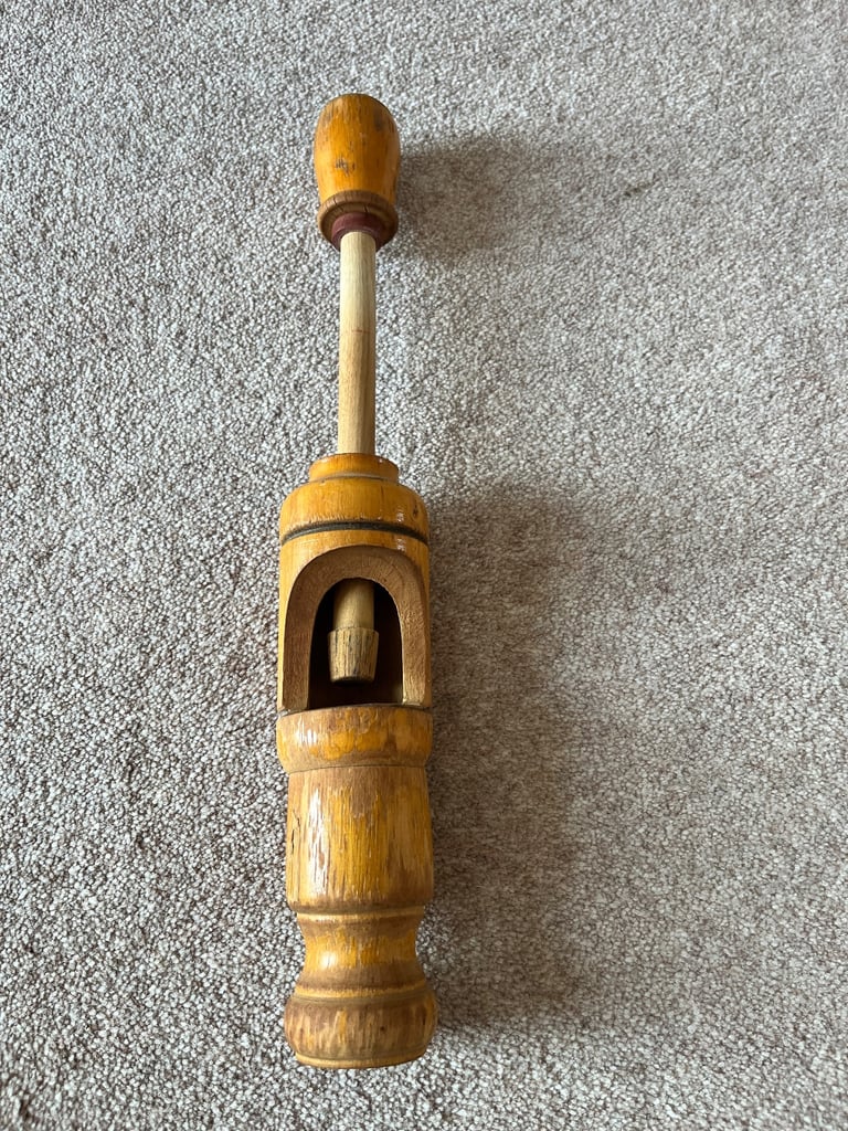 image for Wooden vintage wine corker