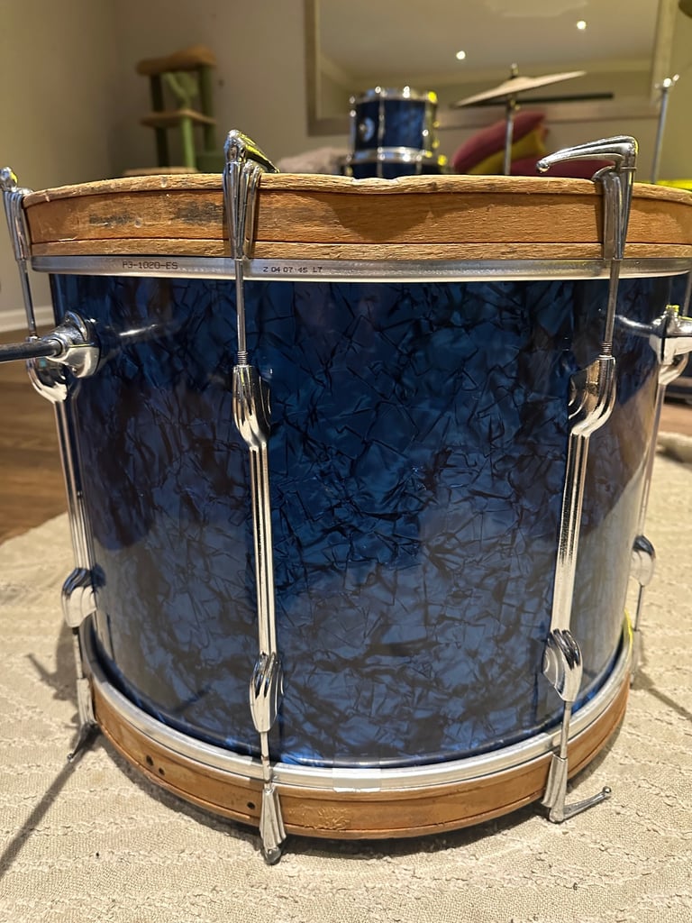 1960s Premier Blue Pearl Drums Various Sizes 