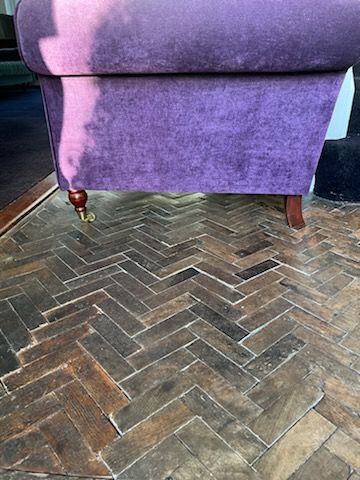 vintage style purple velvet sofa