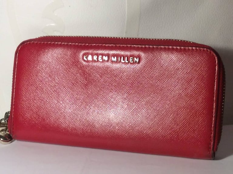 Karren Millen Red Leather Purse 