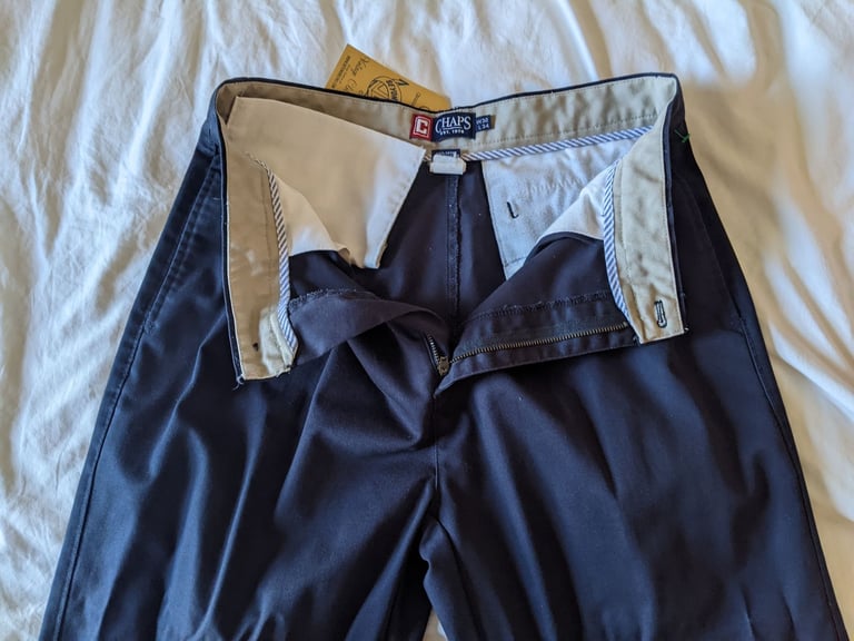 image for Three Pairs of Men's trousers - straight leg, size 32-34. £20 for all 3