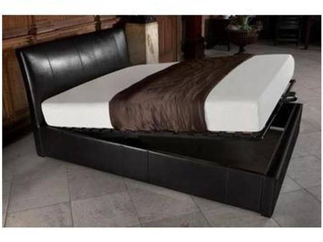 image for ** Elegant Double Ottoman Bed – Premium Build, Gas Lift Storage, 20% Off !! **