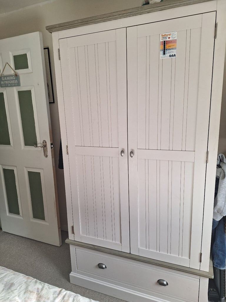 Large solid wood wardrobe
