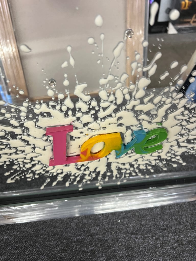 Love 3D picture new and available with mirror glass 56x56cm