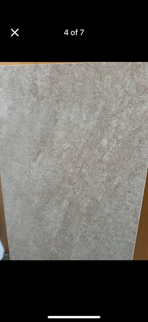 Reduced £250 28sq mtr cream stone effect tiles by Vitra. 