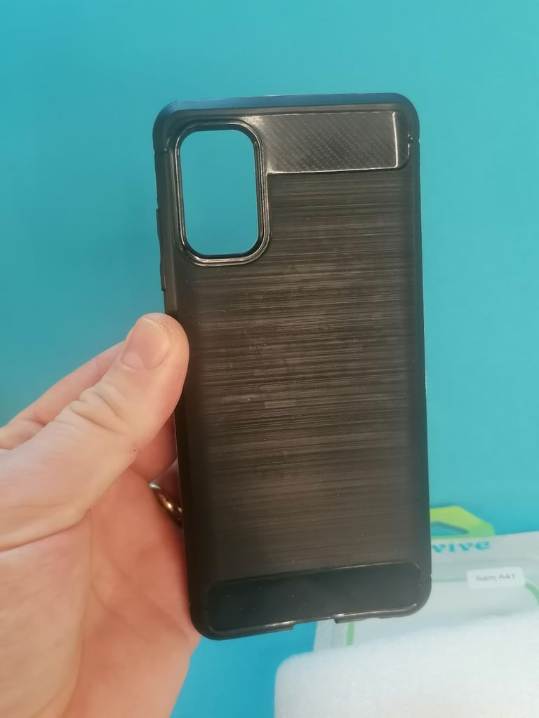 For SAMSUNG A41 Armour Shockproof Protective Gel Silicone Cover Case.