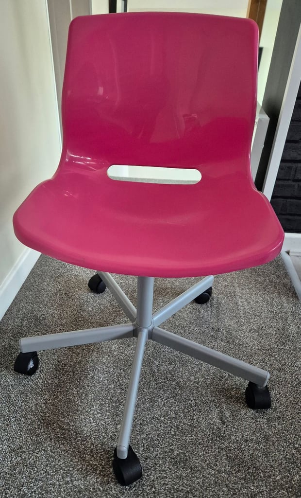 Pink Ikea office chair