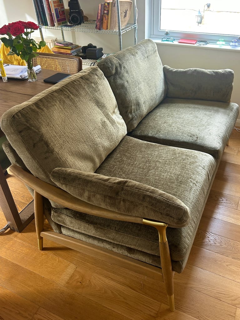 Next Green 3 seater sofa