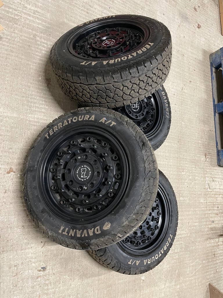 16" Ford Transit Custom Black Rhino Arsenal Alloy Wheels and Tyres