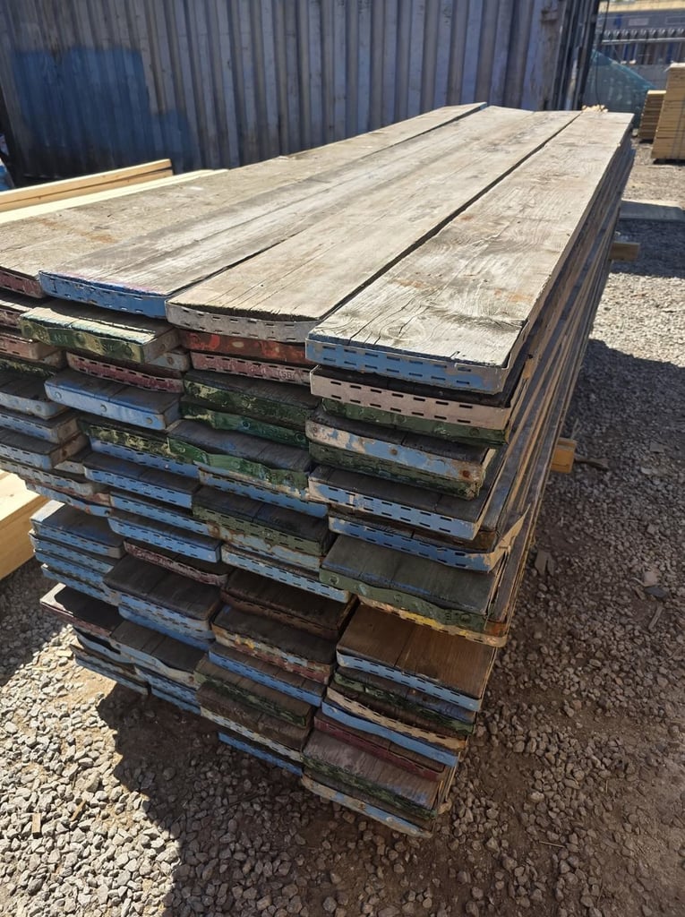 ❤️BANDED RECLAIMED TIMBER SCAFFOLDING BOARDS 