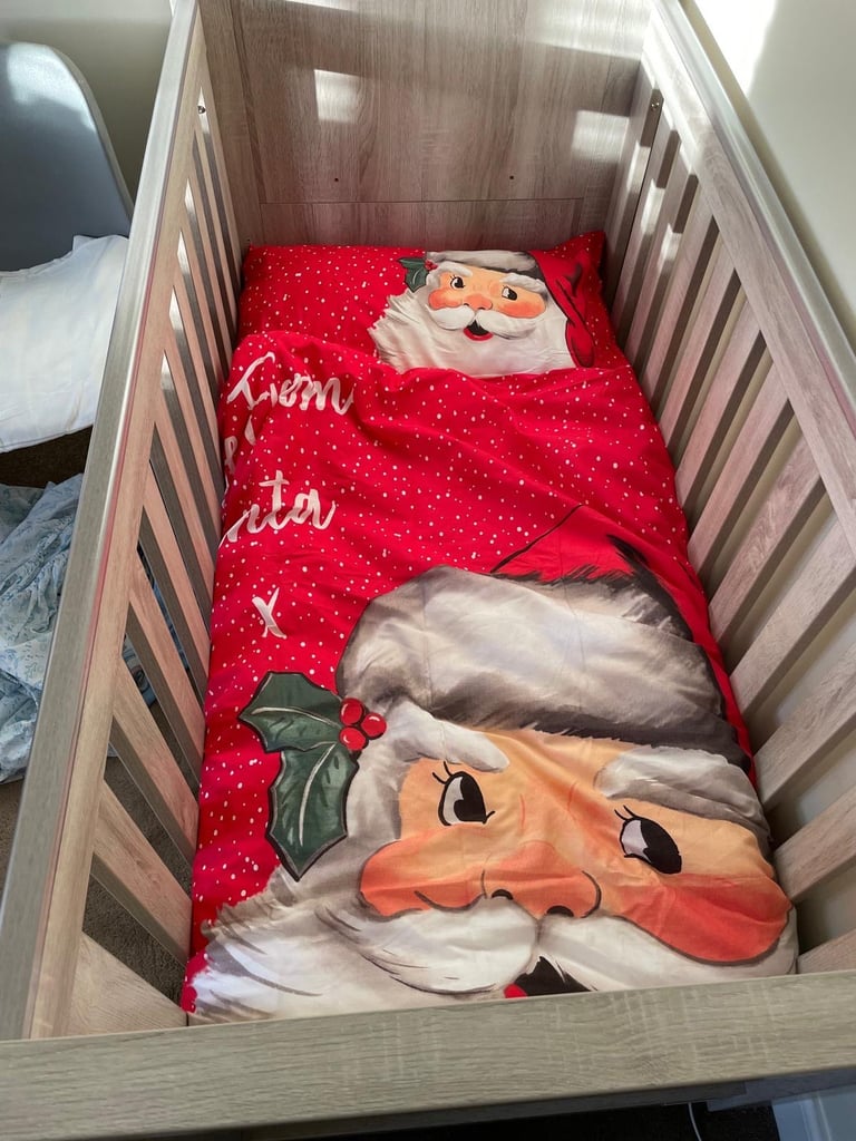 image for Children’s cot bed and mattresses set