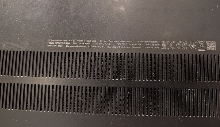 HP Pavilion Gaming Laptop: 15 | i7-8750H | 32GB RAM | GTX 1050 - Good Condition