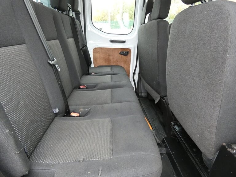 2017 17 FORD TRANSIT DOUBLE CAB TIPPER 81K 7 SEATER LOOK
