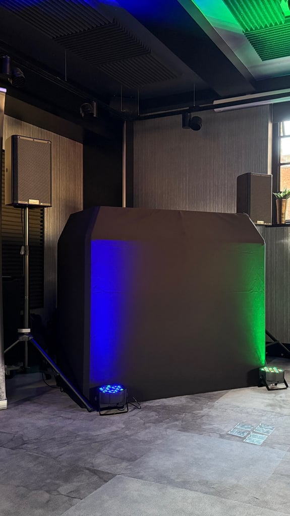 Dj booth foldable full size 