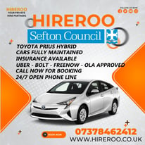 image for Private Hire Cars - Sefton Plate Cars - Taxi Rentals - Toyota Prius - Private Hire