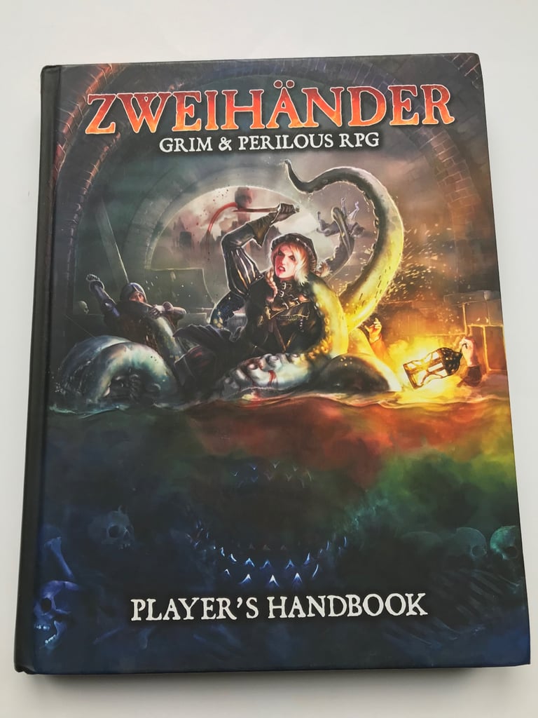 ZWEIHANDER HARDBACK GAMING BOOKS X 2