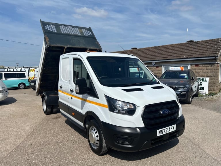 2022 72 Reg Ford Transit 2.0 Double Cab Tipper RWD DRW 6500kg GTW Euro 6