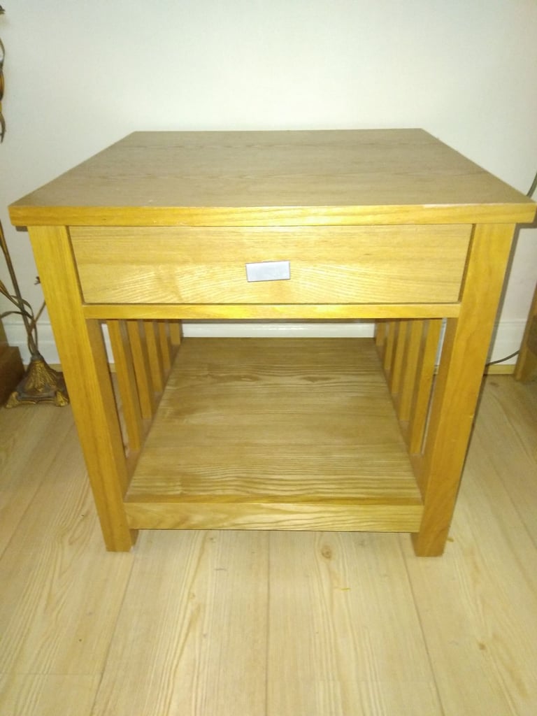 image for Solid wood pine side table 