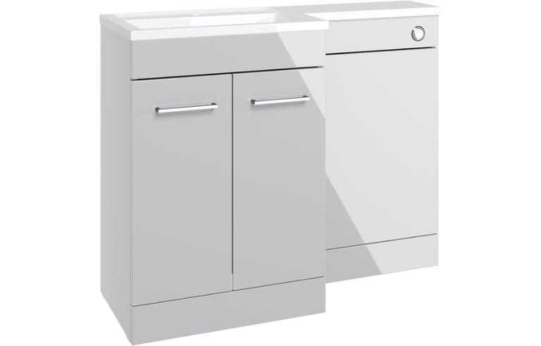 New Grey Venosa Right Hand L Shape Pack & Basin 1100mm RRP £535 Our Price £340
