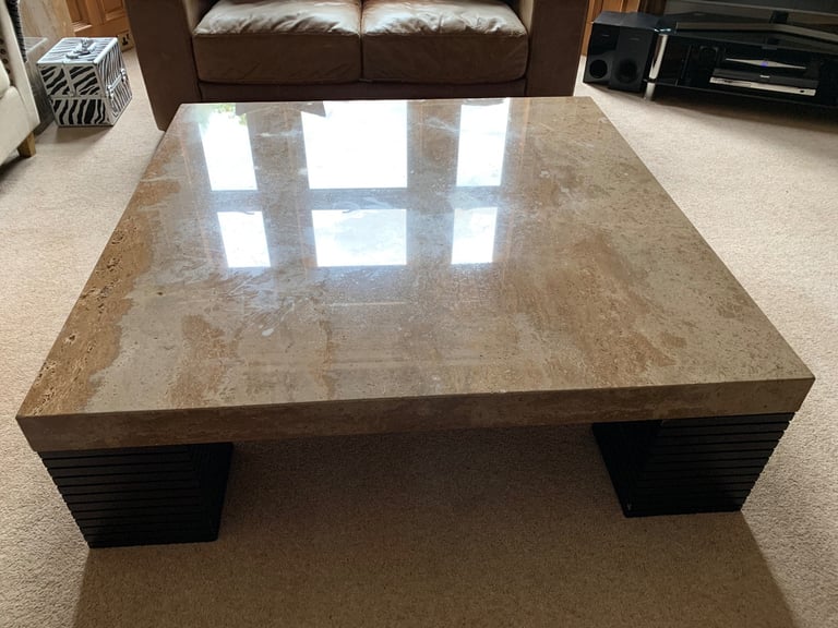Coffee Tables - Large Stone - 2 x matching side tables & 1 x centre table by Stone International