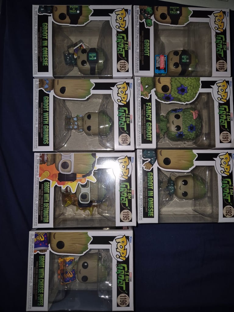 image for Unboxed*I Am Groot* Guardians Of The Galaxy Funko Pops