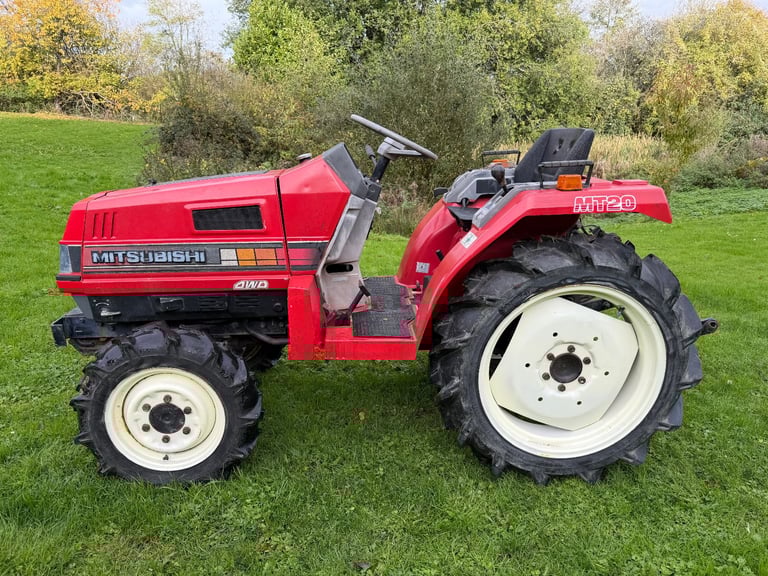 MITSUBISHI MT20 4WD Compact Tractor & Rotavator, flail available ** VIDEO ** ** 1026 Hours ** 20HP