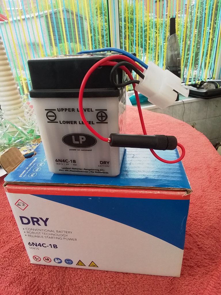 image for 6 volt motorcycle battery new unused pickup only £15