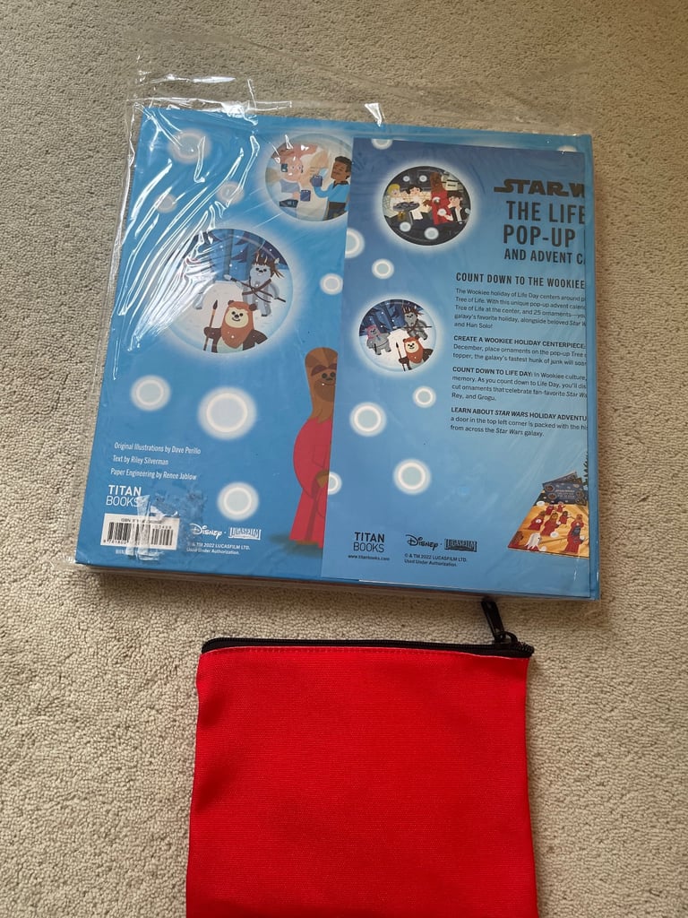 Star Wars Pop-up Book and Advent Calendar and pencil case. £10. Collect Chichester