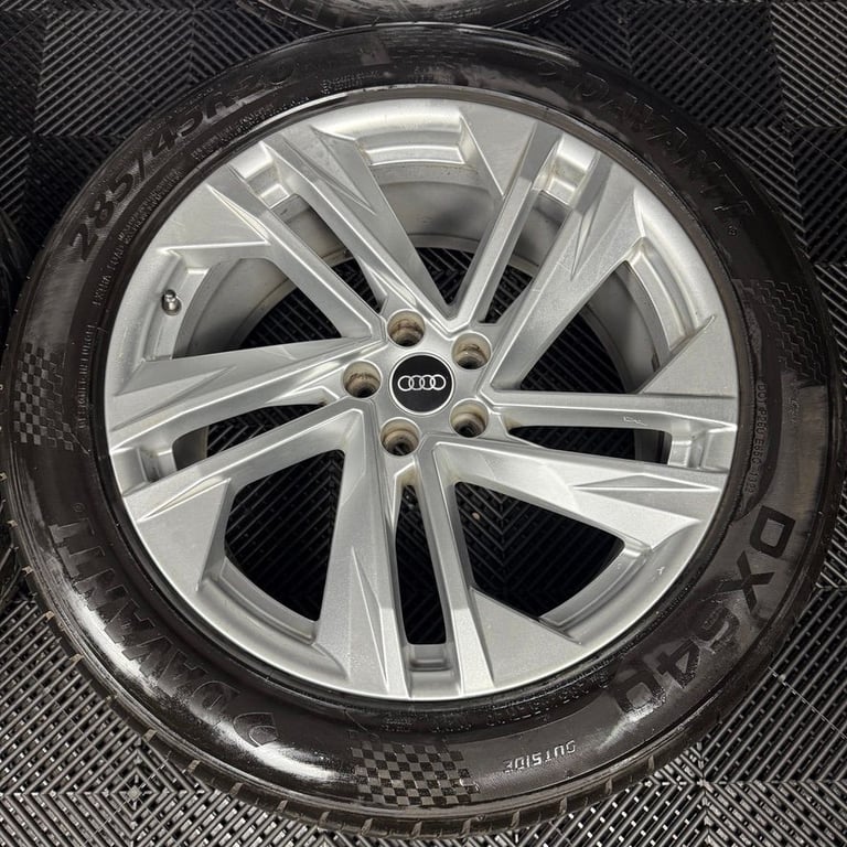 20'' GENUINE AUDI Q7 S LINE 5 DOUBLE SPOKE ALLOY WHEELS ALLOYS TYRES TOUAREG