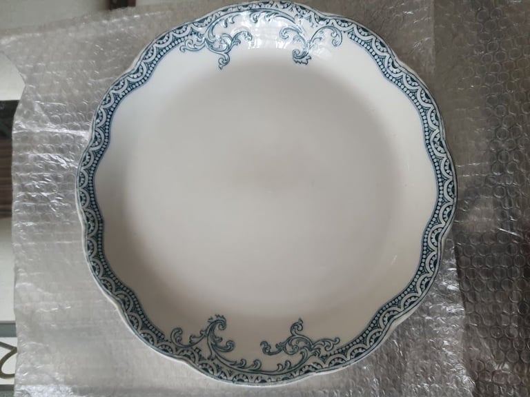 image for Johnson Brothers England TOURAINE 14” Oval Serving Platter Antique 1913+