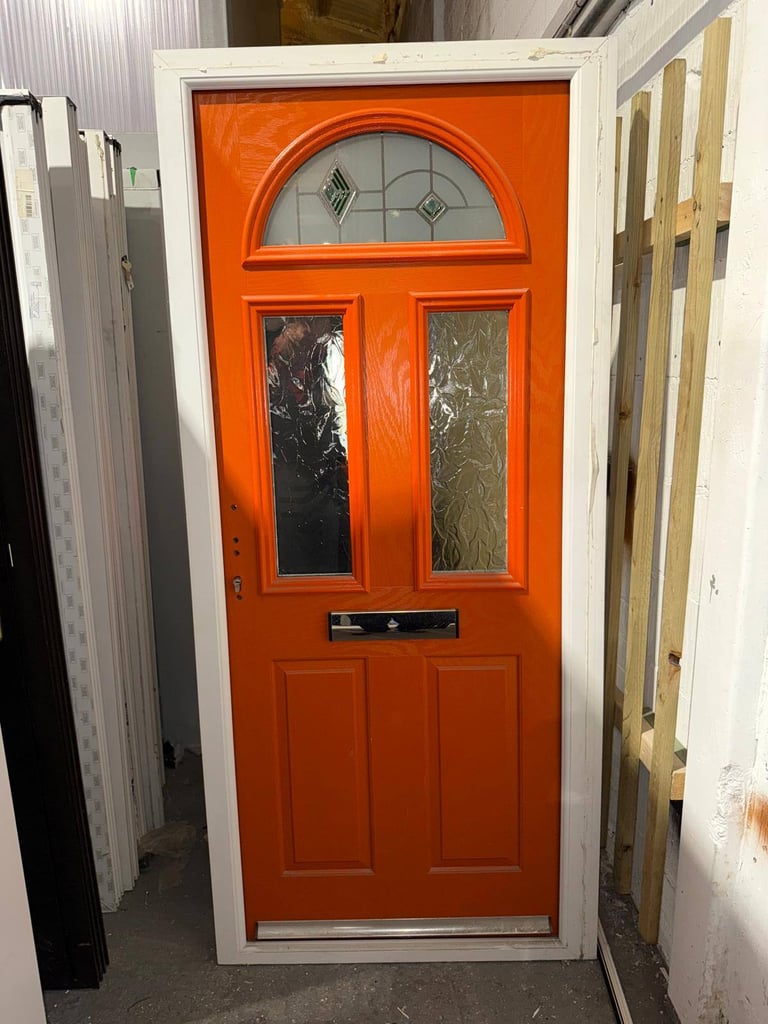 Brand New Orange Composite Door (3)